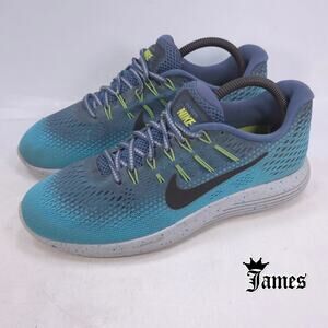 Nike Lunarglide 8 Athletic Lace Up Running Shoe Womens Size 9 849569-400 Blue